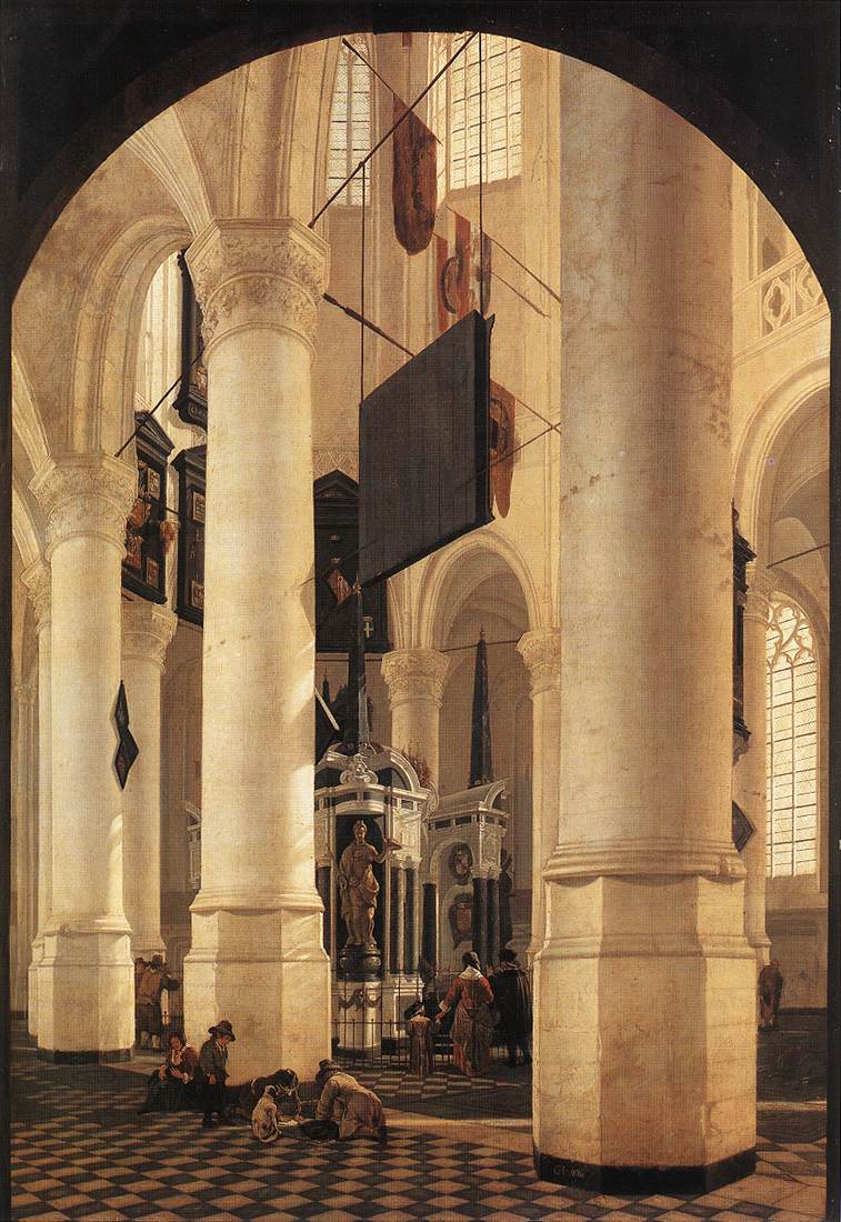 HOUCKGEEST, Gerard New Church in Delft with the Tomb of Willem the Silent g